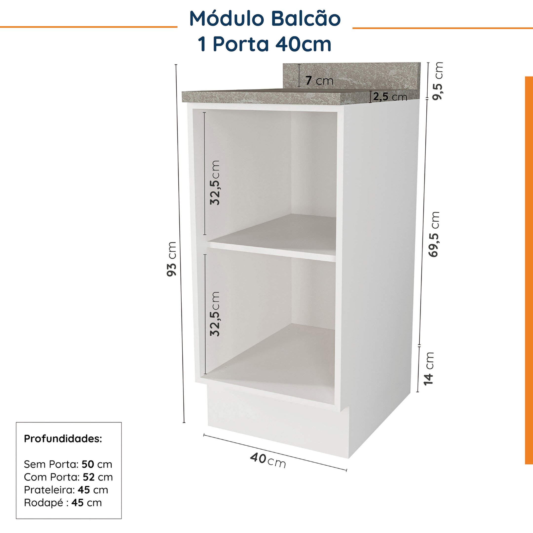 Cozinha Modulada 8 Peças 3 Aéreos 3 Balcões Adega e Toalheiro Arizona CabeCasa MadeiraMadeira - 17