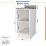 Cozinha Modulada 8 Peças 3 Aéreos 3 Balcões Adega e Toalheiro Arizona CabeCasa MadeiraOriginals - 17