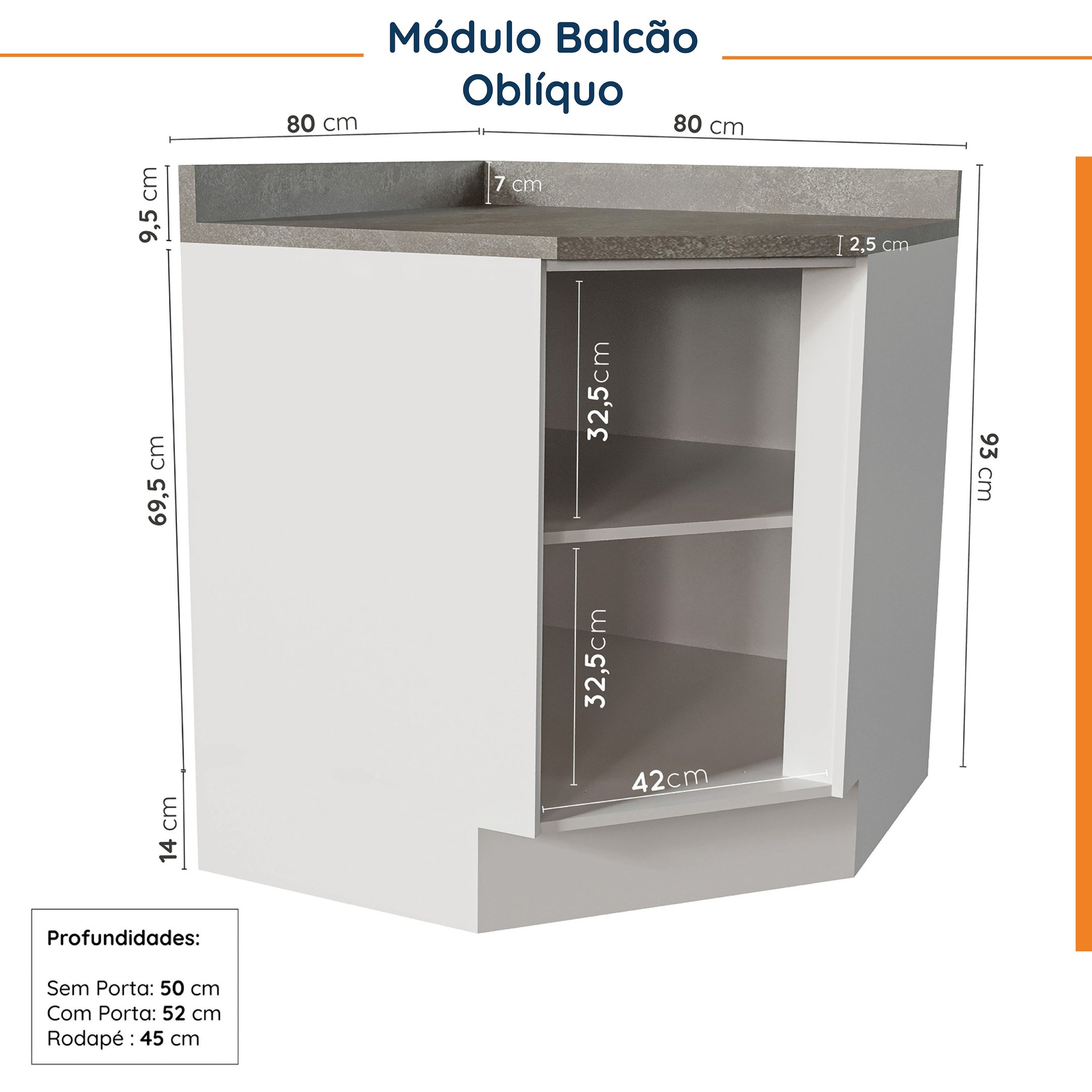 Cozinha Modulada 8 Peças 3 Aéreos 3 Balcões Adega e Toalheiro Arizona CabeCasa MadeiraMadeira - 18