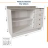 Cozinha Modulada 8 Peças 3 Aéreos 3 Balcões Adega e Toalheiro Arizona CabeCasa MadeiraOriginals - 19