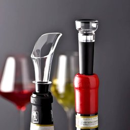 Kit para Vinho com Bico Aerador e Rolha Tampa a Vácuo - 7