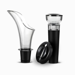 Kit para Vinho com Bico Aerador e Rolha Tampa a Vácuo - 1