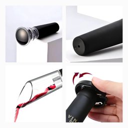 Kit para Vinho com Bico Aerador e Rolha Tampa a Vácuo - 3
