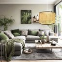 Ver imagem 2 de Pendente Fibra Natural Grande 50 X 30 Palha Indiana Nat86