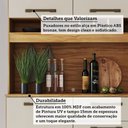 Ver imagem 5 de Cozinha Compacta Pinot 4 Portas 1 Gaveta 100% MDF Amêndoa/Off White - Rio Doce