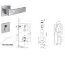 Ver imagem 2 de Fechadura Externa Chess - Cromado Escovado (40mm) Arouca