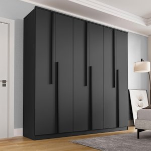 Guarda Roupa Casal 6 Portas 4 Gavetas Sarah CabeCasa MadeiraMadeira