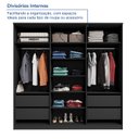 Ver imagem 3 de Guarda Roupa Casal 6 Portas 4 Gavetas Sarah CabeCasa MadeiraOriginals
