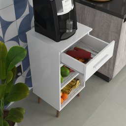 Armário Fruteira Fênix Cozinha Bebedouro Organizador Branco - 4