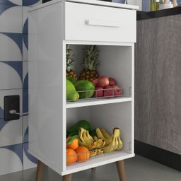 Armário Fruteira Fênix Cozinha Bebedouro Organizador Branco - 2