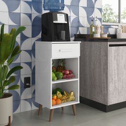 Armário Fruteira Fênix Cozinha Bebedouro Organizador Branco - 3