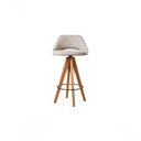 Ver imagem 4 de Banqueta Nicole Giratória de Madeira Cor:linho Bege 103