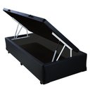 Ver imagem 1 de Cama Box Baú Solteiro NK Camas Sintético Preto 41x88x188