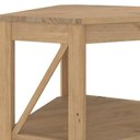 Ver imagem 4 de Estante de Canto em Madeira Maciça com 4 Nichos Marrom Antique