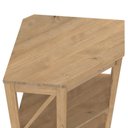 Ver imagem 3 de Estante de Canto em Madeira Maciça com 4 Nichos Marrom Antique