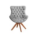 Ver imagem 5 de Cadeira Decorativa Capitonê Giratória Júlia