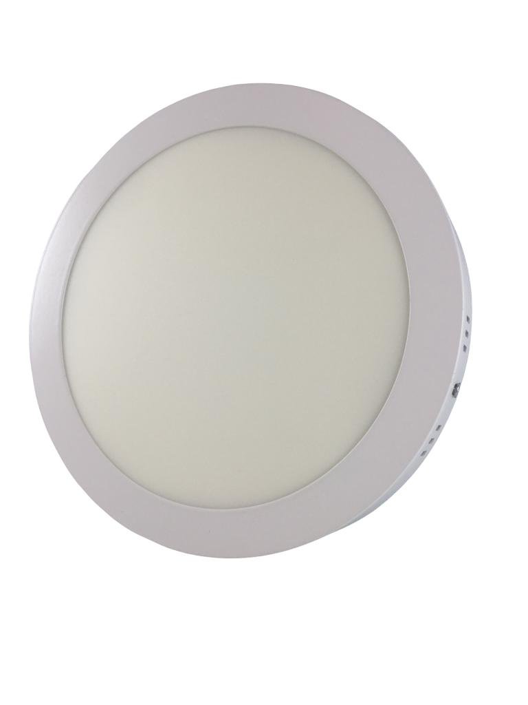KIT 2 Plafon Sobrepor 18w Redondo Branco Quente Cozinha Banheiro - 1