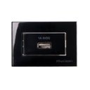 Ver imagem 1 de Tomada Sleek Usb 1A Bivolt P/Moveis C/Placa Margirius Preto