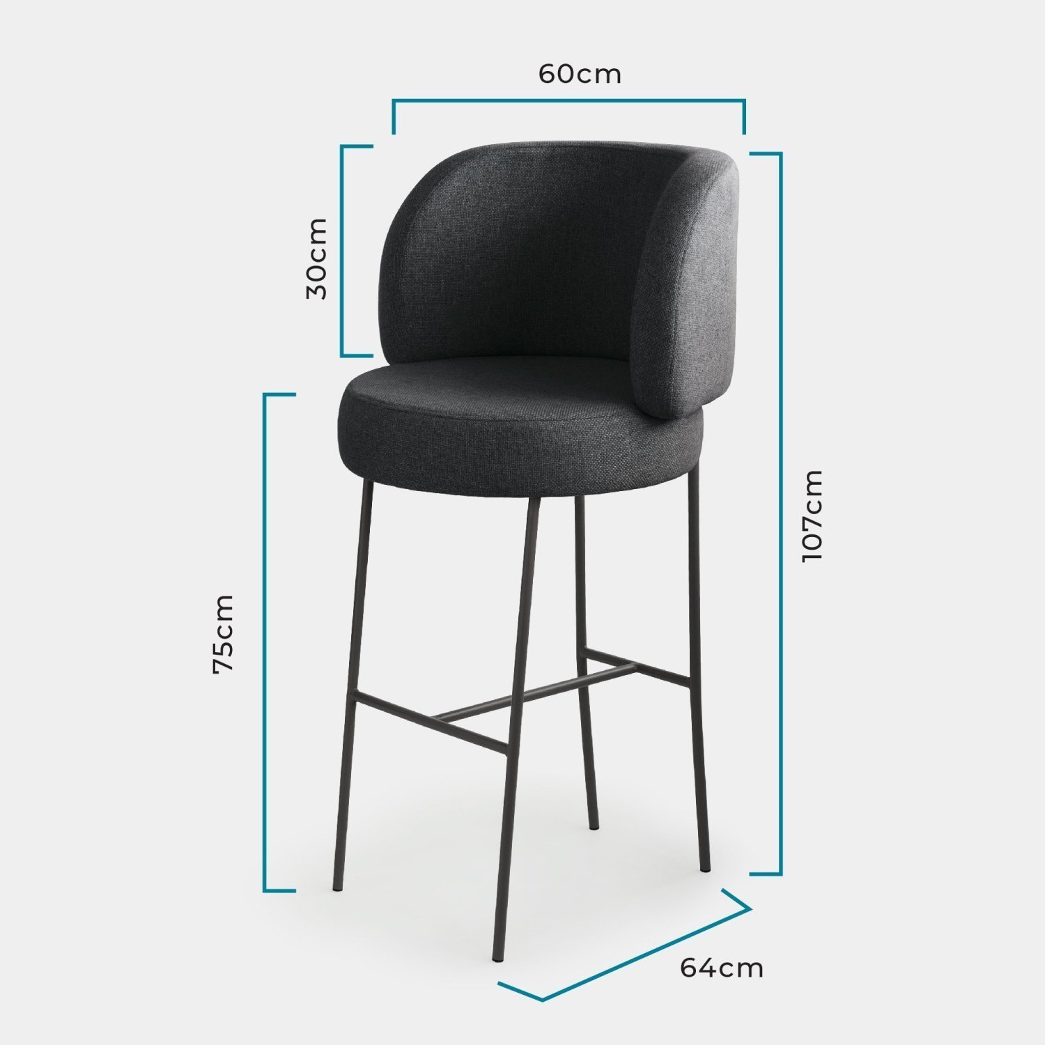 Banqueta para Cozinha 107cm Zurique - 3