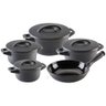 Jogo De Panelas De Cerâmica Ceraflame Duo+ 5 Peças Grafite - 1