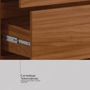 Ver imagem 6 de Guarda-Roupa Casal com Espelho 100% MDF 2 Portas de Correr Ripado Bourbon Nogueira Touch/Nude Prime