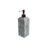 Porta Sabonete Líquido Dispenser em Pedra Sabão Prata 22x7cm - 1