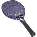 Ver imagem 2 de Raquete Beach Tennis Full Carbon 3K Pro Balanceada com Capa Thunder Emit Sports 100% Carbono