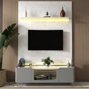 Ver imagem 1 de Rack com Painel para TV até 75 Polegadas 2 Portas com LED com Pés Ferro 180cm Splendore Yescasa