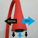 Ver mais imagens de 2142 C80 Torneira Gourmet Bancada Tubo Vermelho Max para Filtro 1/4" ou 1/2":prateado