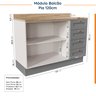 Cozinha Modulada 8 Peças 3 Aéreos 3 Balcões Adega e Toalheiro Arizona CabeCasa MadeiraOriginals - 19