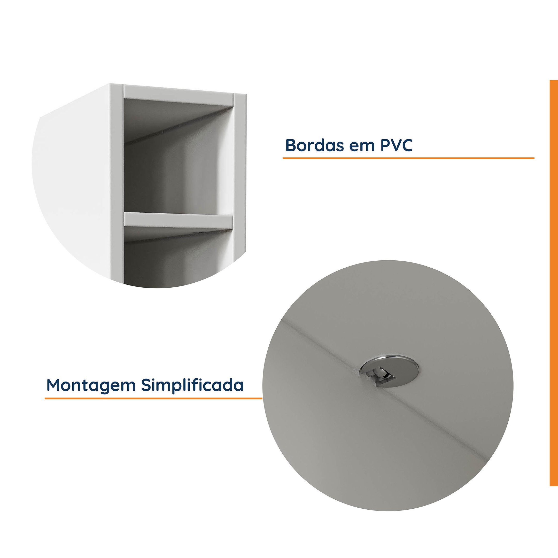 Cozinha Modulada 8 Peças 3 Aéreos 3 Balcões Adega e Toalheiro Arizona CabeCasa MadeiraMadeira - 9