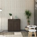 Ver imagem 4 de Armário Baixo com 02 Portas 75x80x42cm Wlab80 Terracota Branco
