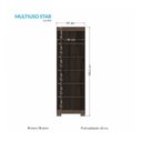 Ver imagem 3 de Armário Multiuso 2 Portas 5 Prateleiras Star
