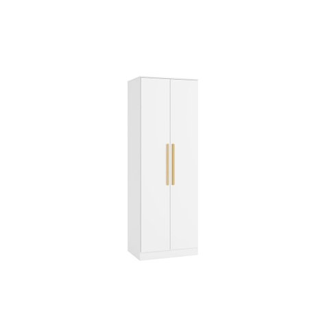 Guarda-roupa 2 Portas 2 Cabideiros Kappesberg Adapt Branco 80cm