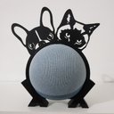Ver imagem 3 de Suporte de Alexa para Echo Dot 4 e Dot 5 "bulldog e Gato"