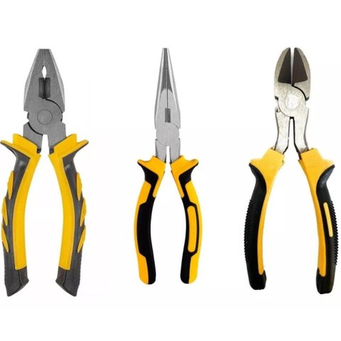 Kit Alicate Universal 8 Corte 6 Bico 6