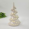 Árvore de Natal Porcelana Branca Led 17cm Decoração Natalina - 3
