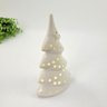 Árvore de Natal Porcelana Branca Led 17cm Decoração Natalina - 6