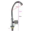 Ver imagem 2 de Torneira Pia Areador Banheiro Restaurante Casa Bar Lavatório Bancada Lavabo Higienico