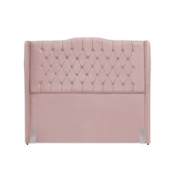 Cabeceira de Cama Box Casal 140 Cm Dubai Premium - Veludo Rose - 2