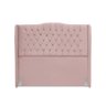 Cabeceira de Cama Box Casal 140 Cm Dubai Premium - Veludo Rose - 2