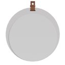 Ver imagem 2 de Espelho Decorativo 60x60cm com Alça em Couro Bella Yescasa