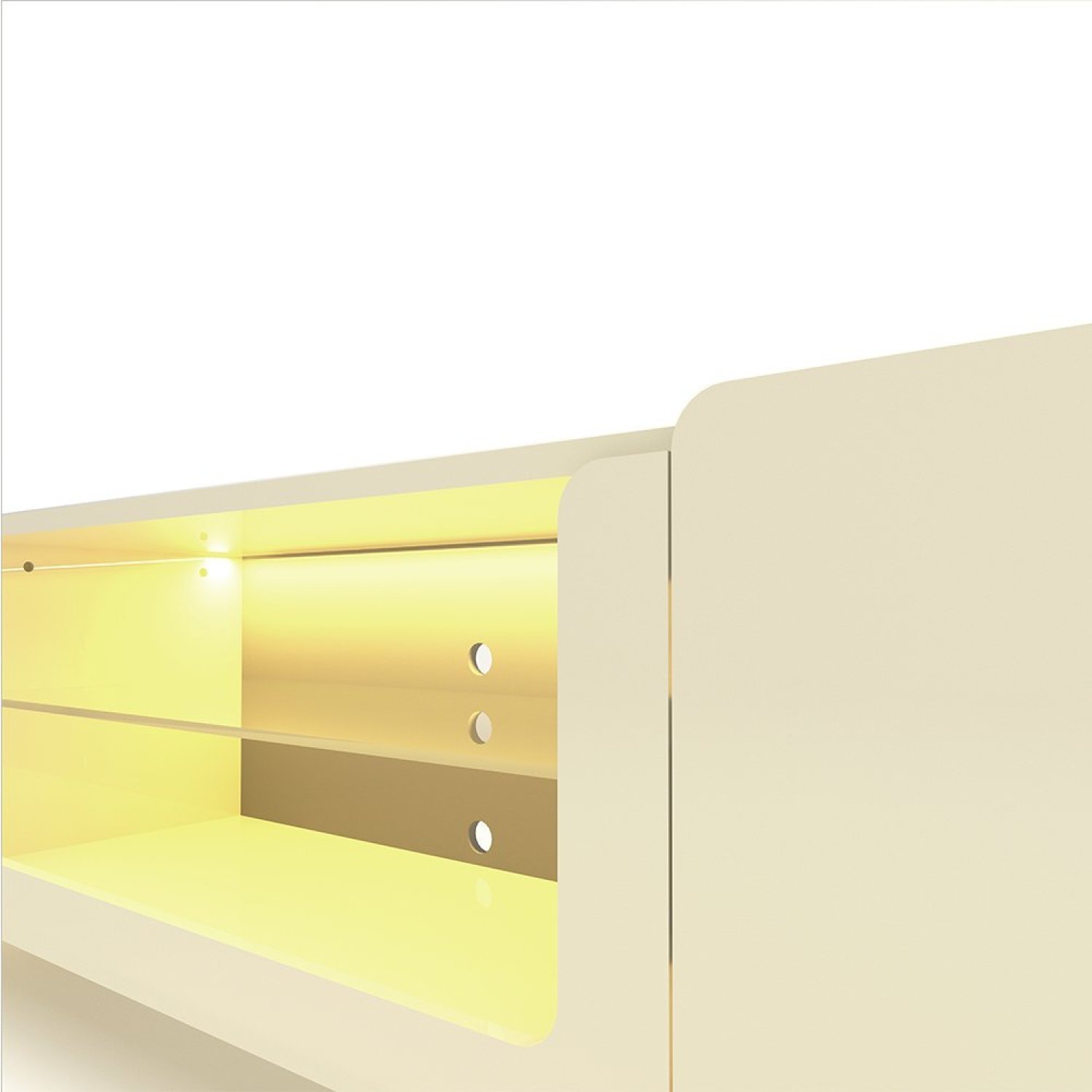 Rack com Painel para TV até 85 Polegadas 2 Portas com LED com Pés Madeira 240cm Splendore Yescasa - 9