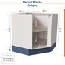 Cozinha Modulada 8 Peças sem Tampo Arizona CabeCasa MadeiraOriginals - 17