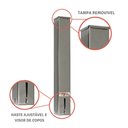 Ver imagem 6 de Kit Suporte Quadrado Inox Porta Copo Água + Lixeira Inox