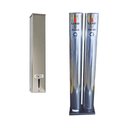 Ver imagem 1 de Kit Suporte Quadrado Inox Porta Copo Água + Lixeira Inox