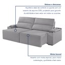 Ver imagem 7 de Sofá Retrátil e Reclinável 4 Lugares com Entrada USB e Porta Copos 250cm Irlanda Yescasa