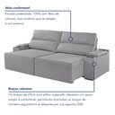 Ver imagem 6 de Sofá Retrátil e Reclinável 4 Lugares com Entrada USB e Porta Copos 250cm Irlanda Yescasa