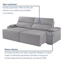 Ver imagem 6 de Sofá Retrátil Reclinável 4 Lugares com Entrada USB e Porta Copos 250cm Irlanda Yescasa
