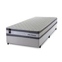 Ver imagem 3 de Conjunto Cama Box Solteirão c/ Molas Ensacadas Alpine Branco 96x203x65